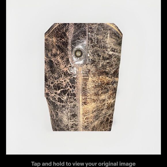 Frye Boots Womens Melissa Button Chocolate  Glazed Distressed Leather Size 6.5R - Picture 4 of 12